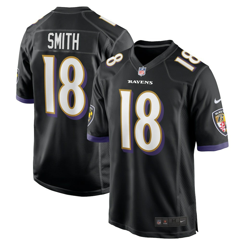 Roquan Smith Baltimore Ravens Alternate Game Jersey Black