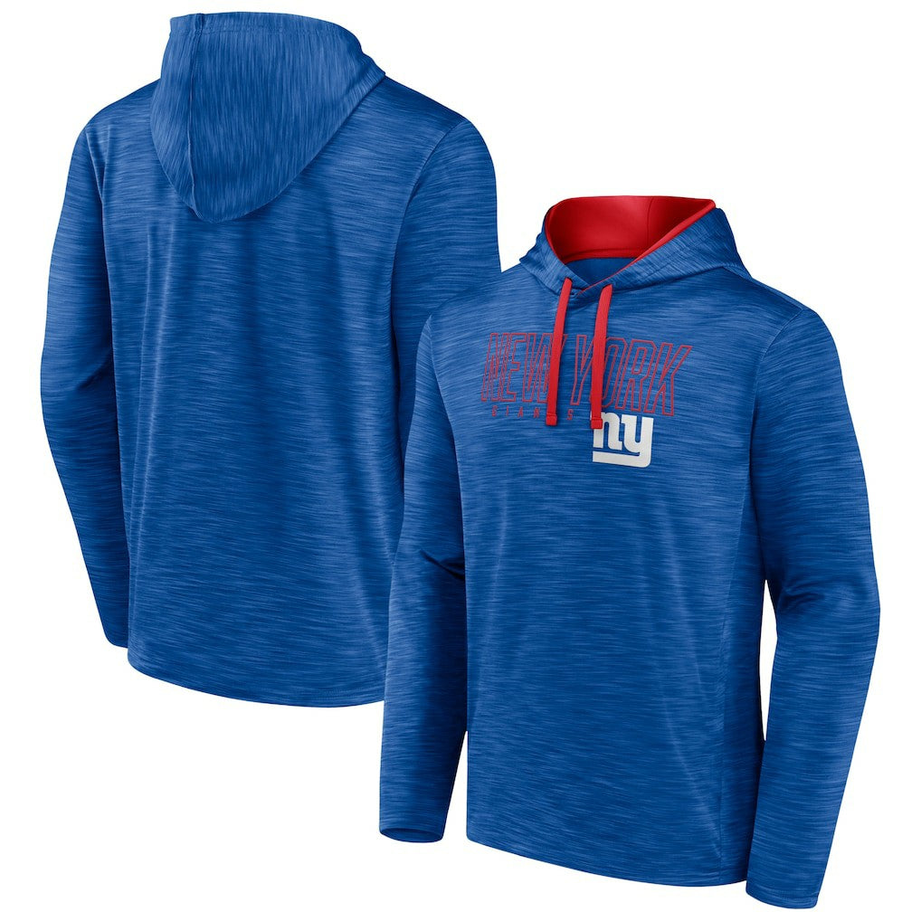 New York Giants Hook and Ladder Pullover Hoodie Heather Royal