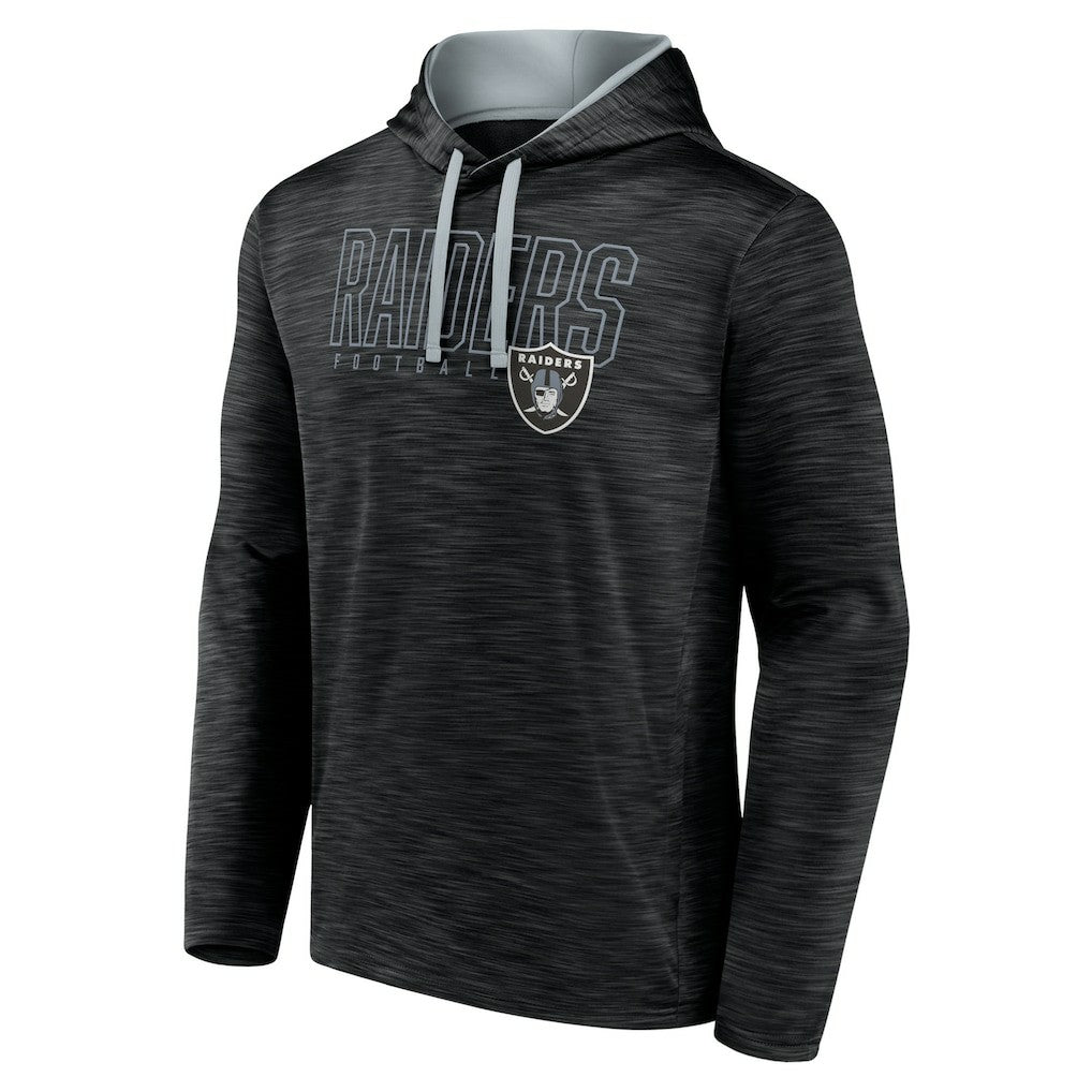 Las Vegas Raiders Hook and Ladder Pullover Hoodie Heather Black