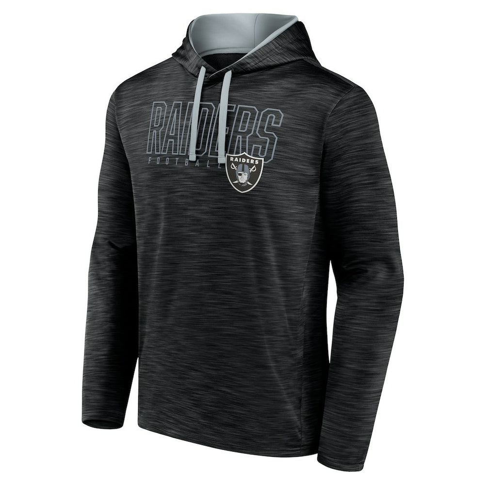 Las Vegas Raiders Hook and Ladder Pullover Hoodie Heather Black