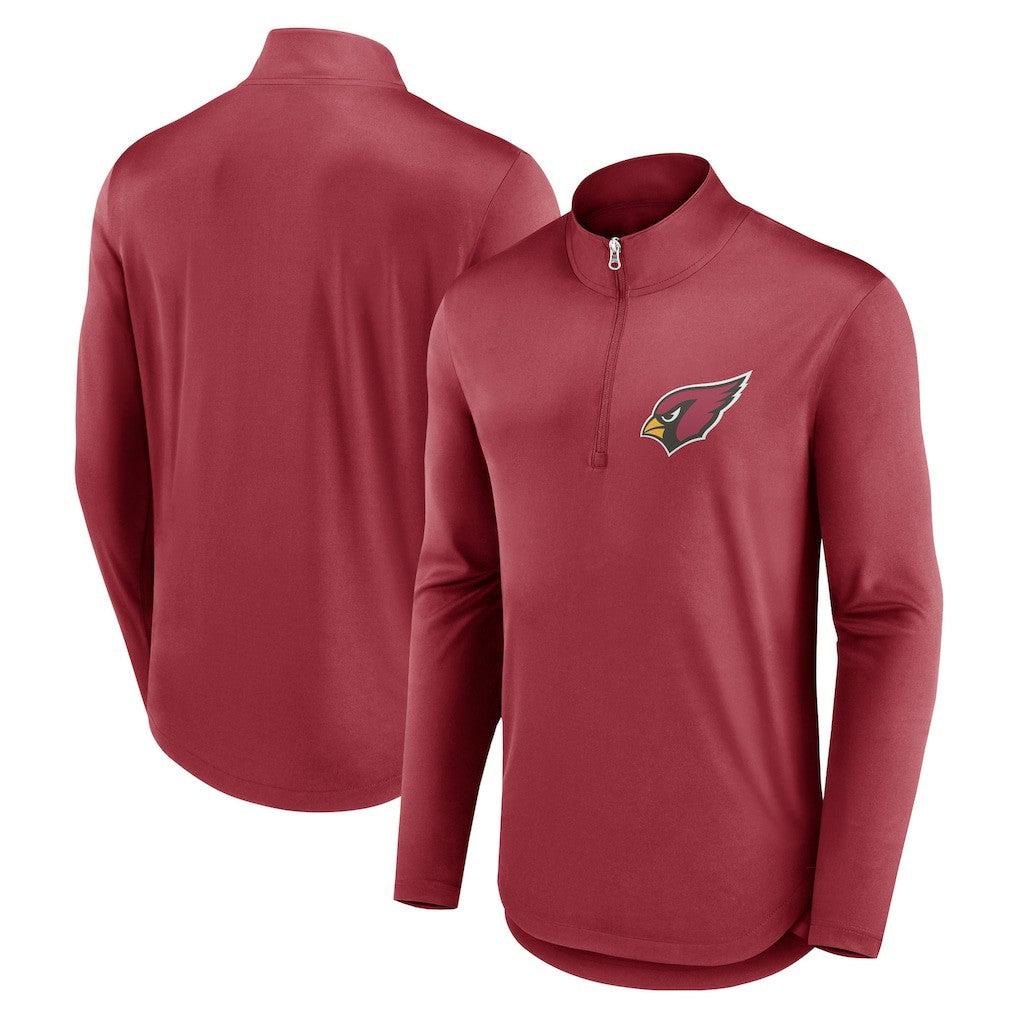 Arizona Cardinals Quarterback Quarter-Zip Top Cardinal
