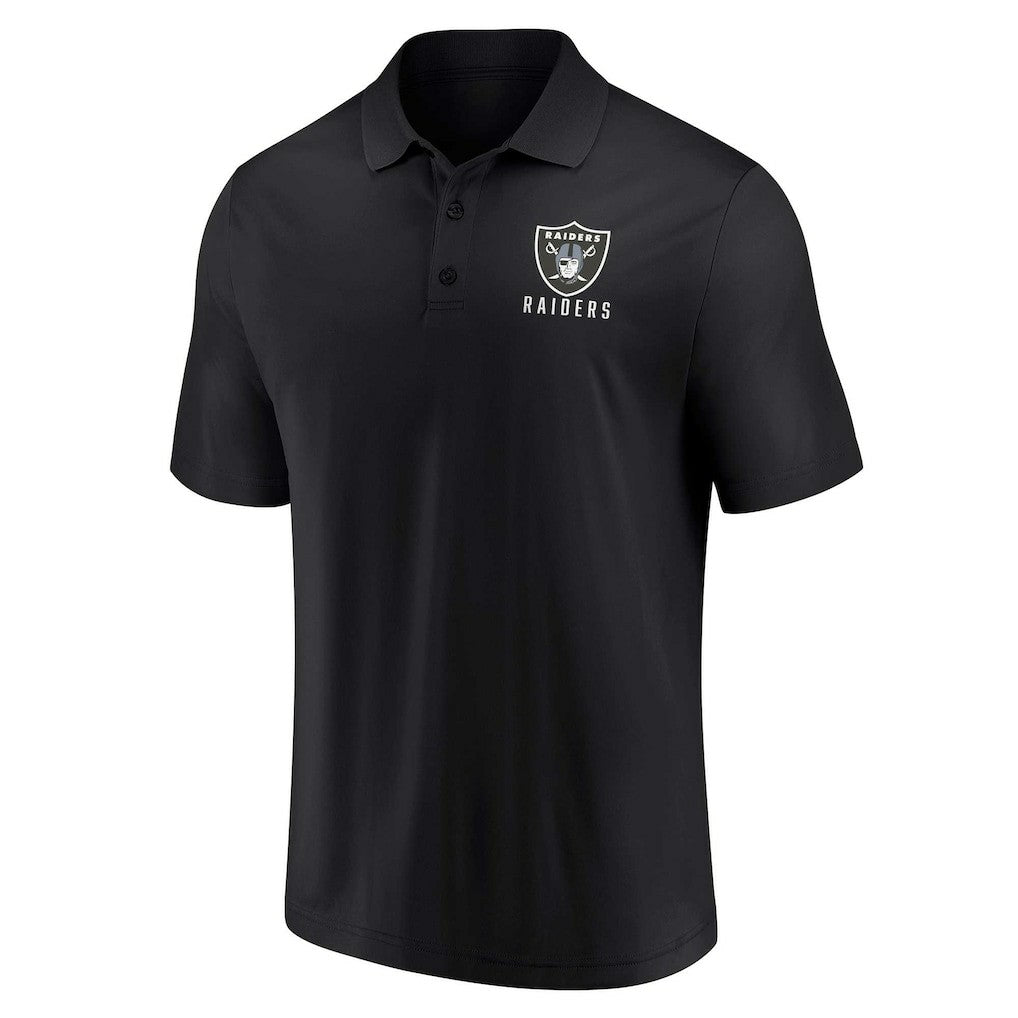 Las Vegas Raiders Lockup Two-Pack Polo Set White/Black
