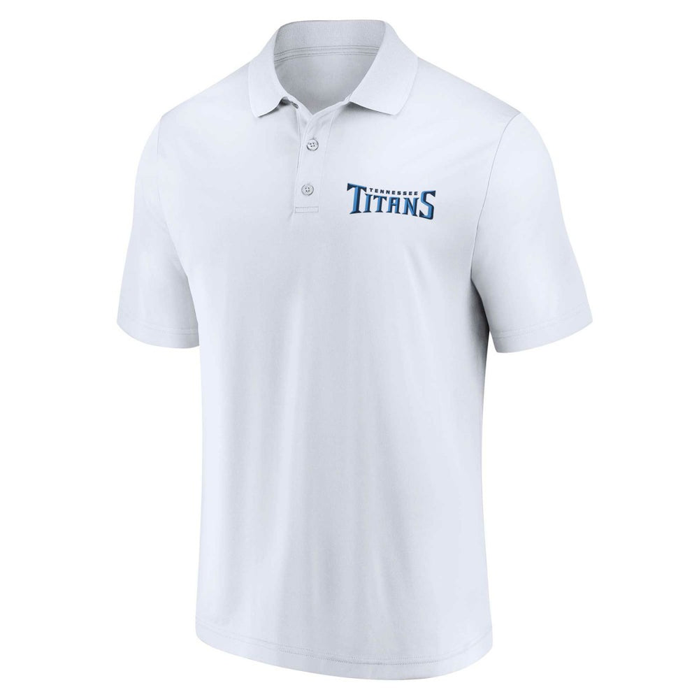 Tennessee Titans Lockup Two-Pack Polo Set White/Navy