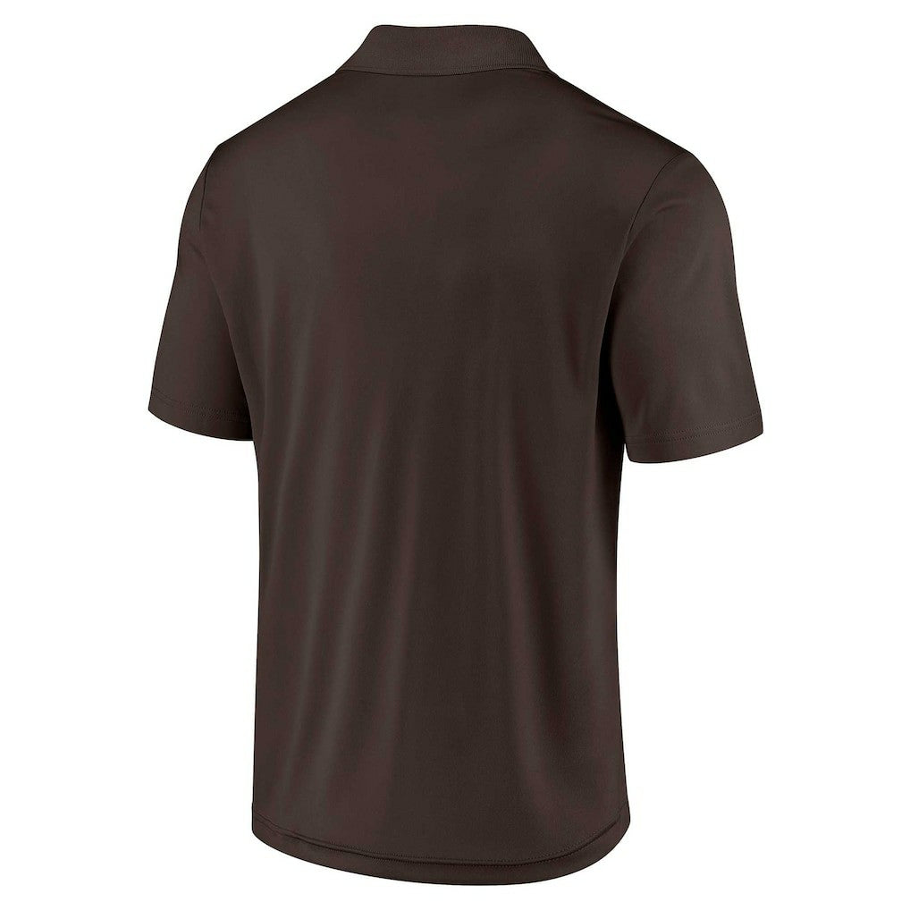 Cleveland Browns Lockup Two-Pack Polo Set White/Brown