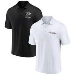 Atlanta Falcons Lockup Two-Pack Polo Set White/Black
