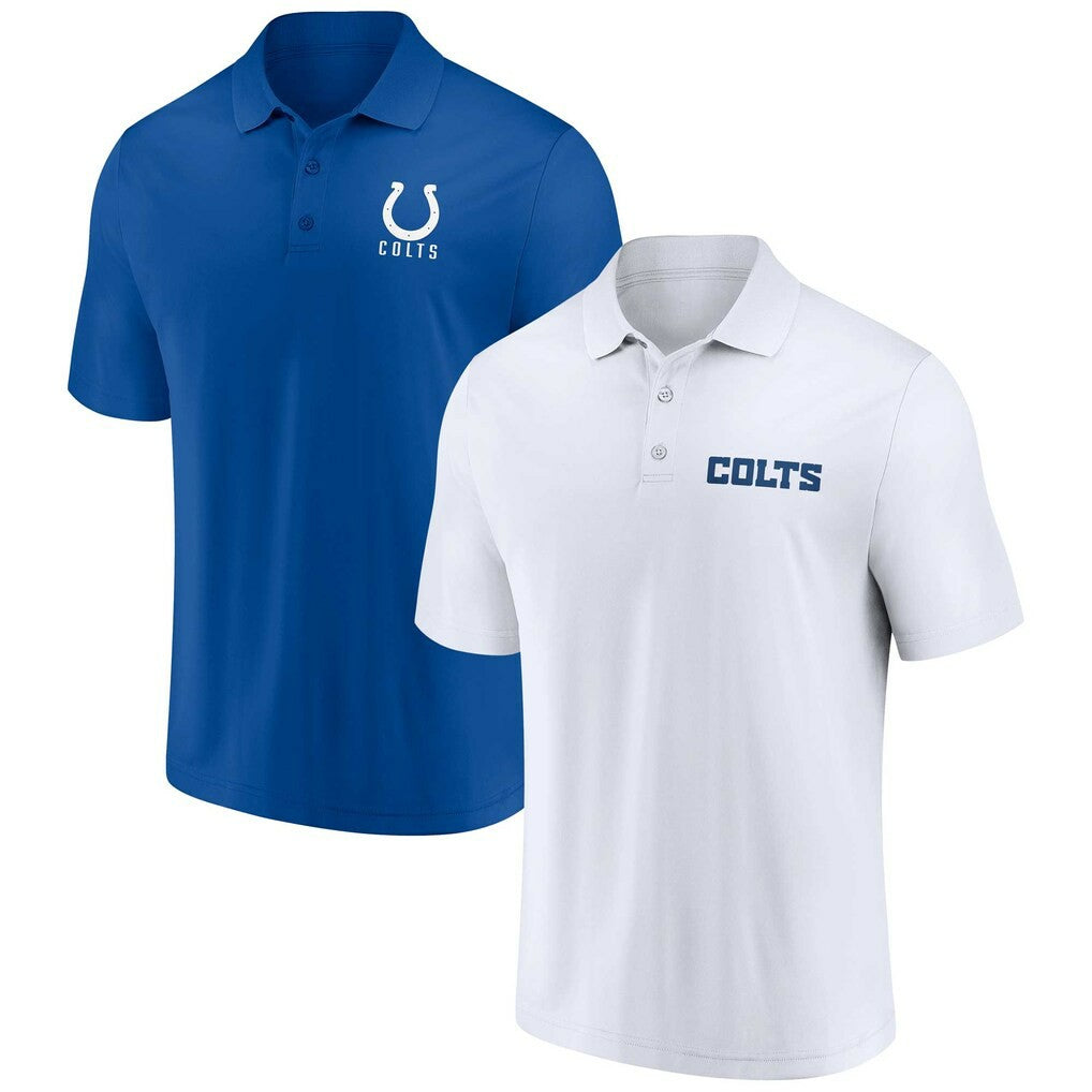 Indianapolis Colts Lockup Two-Pack Polo Set White/Royal