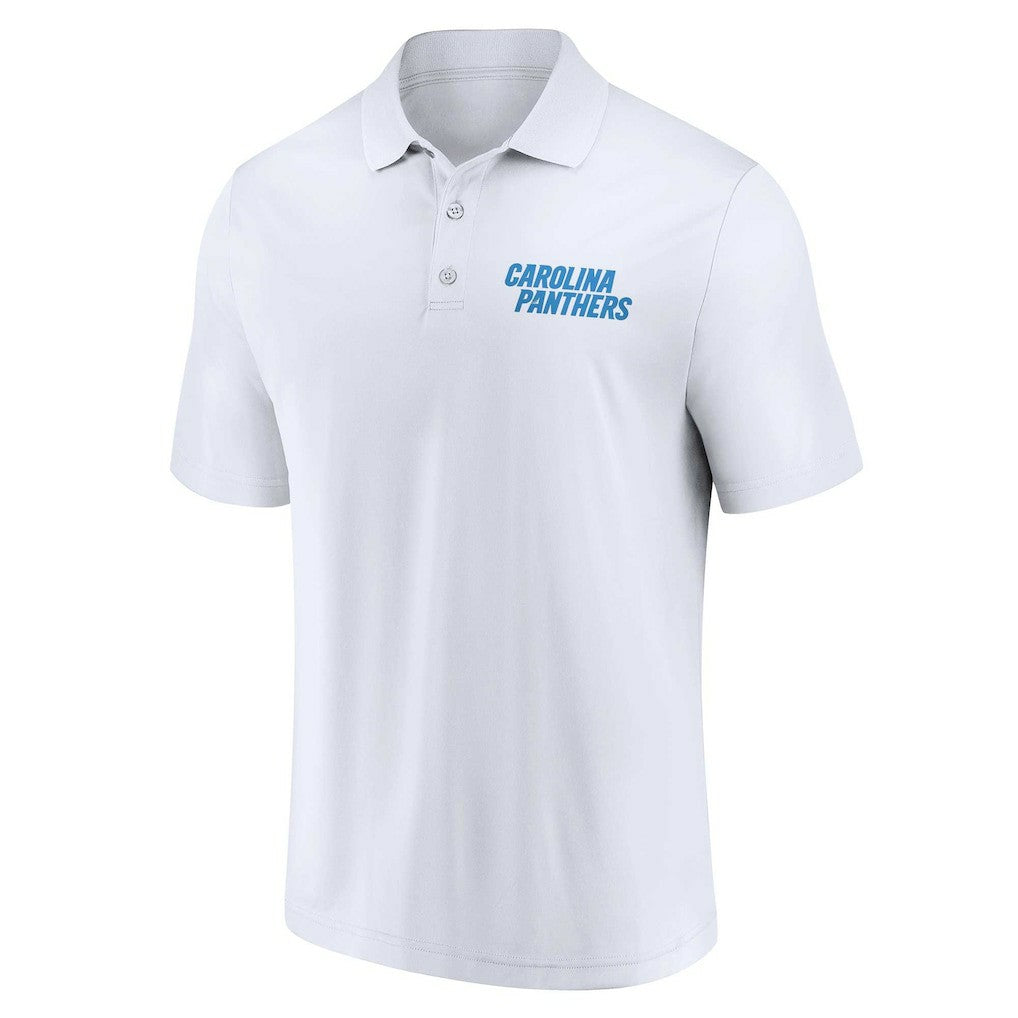 Carolina Panthers Lockup Two-Pack Polo Set White/Black