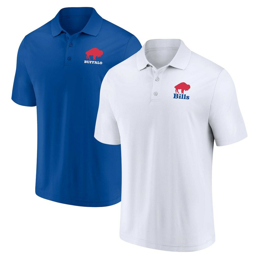 Buffalo Bills Throwback Two-Pack Polo Set White/Royal