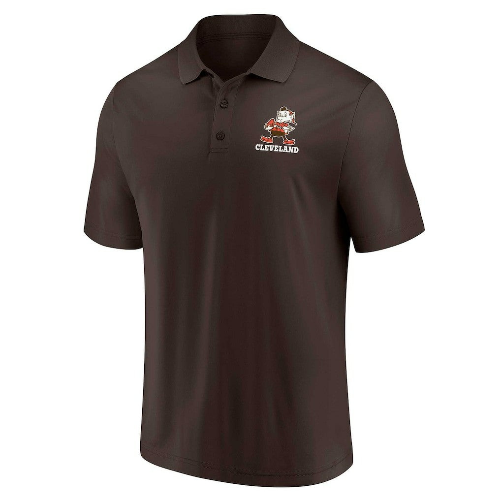 Cleveland Browns Throwback Two-Pack Polo Set White/Brown