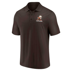 Cleveland Browns Throwback Two-Pack Polo Set White/Brown