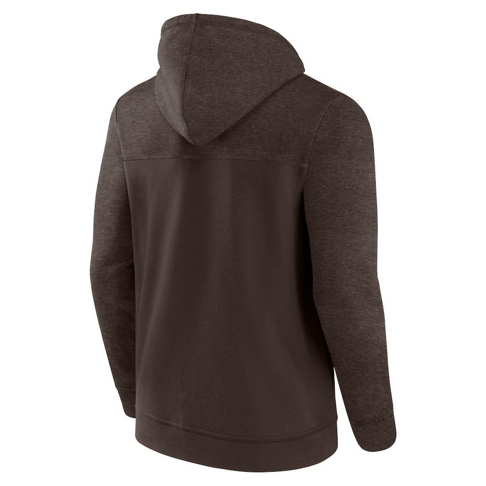 Cleveland Browns Offensive Lineup Hoodie Full-Zip Hoodie Brown