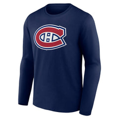 NHL Montreal Canadiens Primary Logo Team Long Sleeve T-Shirt - Navy