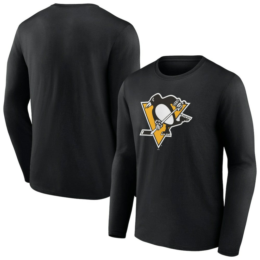 NHL Pittsburgh Penguins Primary Logo Team Long Sleeve T-Shirt - Black