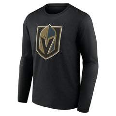 NHL Vegas Golden Knights Primary Logo Team Long Sleeve T-Shirt - Black