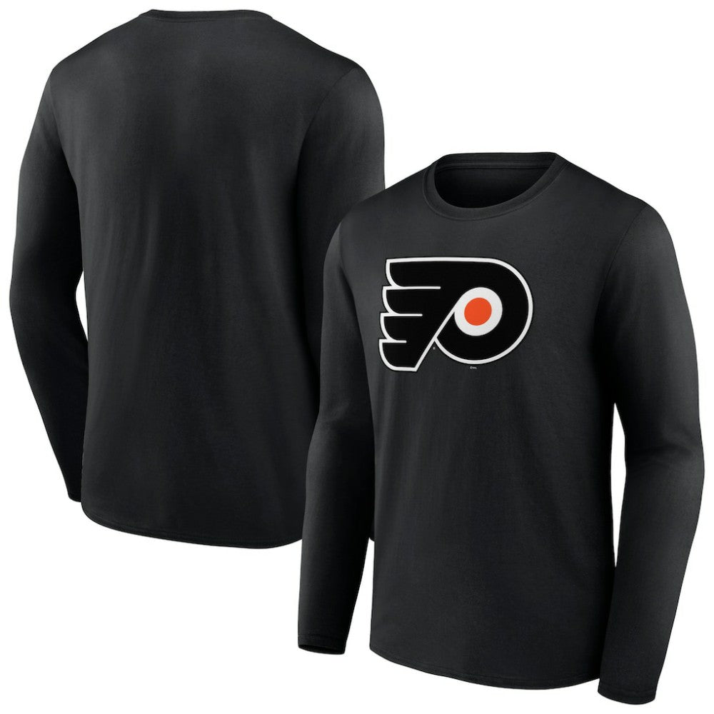 NHL Philadelphia Flyers Primary Logo Team Long Sleeve T-Shirt - Black