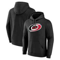 NHL Carolina Hurricanes Primary Team Logo Pullover Hoodie - Black