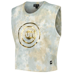 Chicago Cubs The Wild Collective Women's Washed Muscle Tank Top - White Tanks