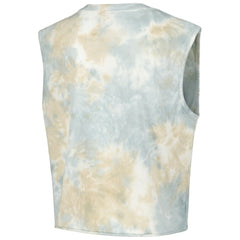 Chicago Cubs The Wild Collective Women's Washed Muscle Tank Top - White Tanks