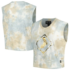 Chicago White Sox The Wild Collective Women's Washed Muscle Tank Top - White Tanks