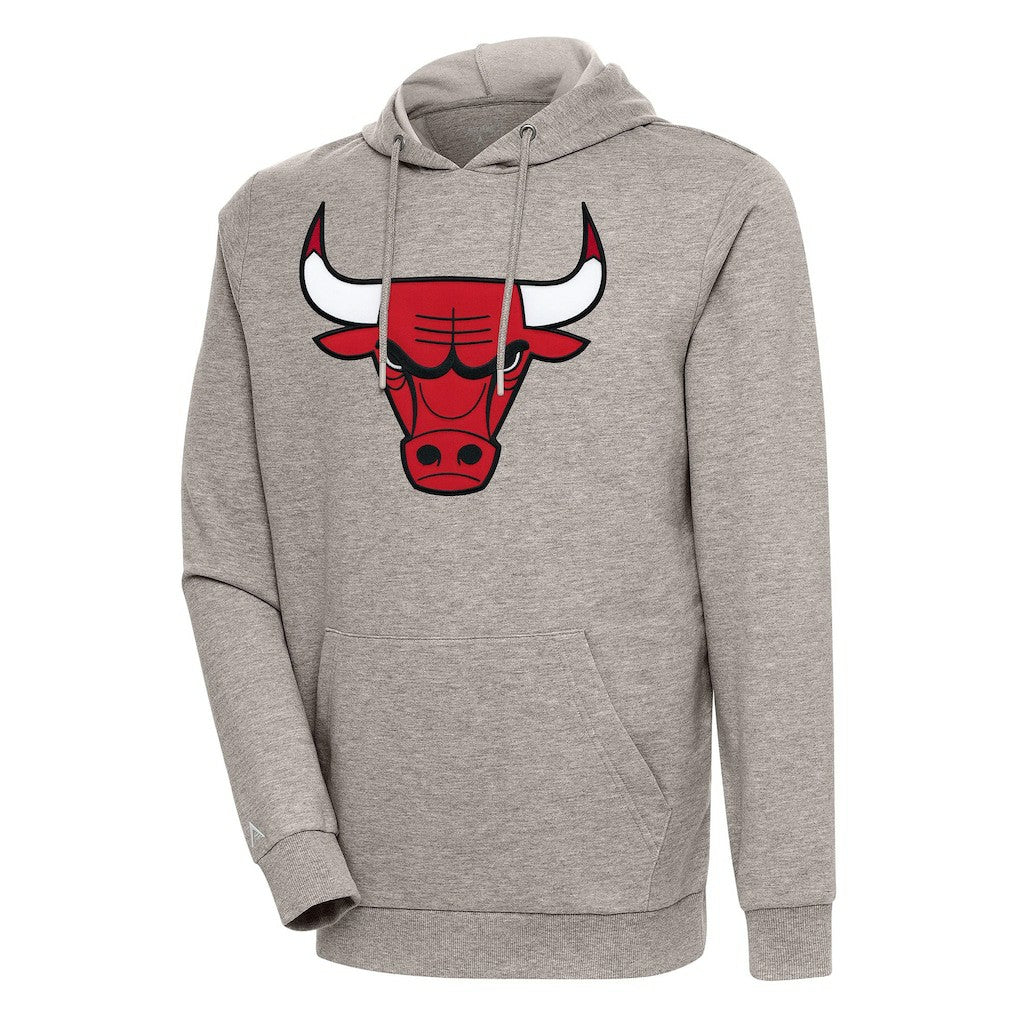 Chicago Bulls Antigua Action Pullover Hoodie Oatmeal