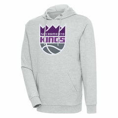 Sacramento Kings Antigua Action Pullover Hoodie Heather Gray