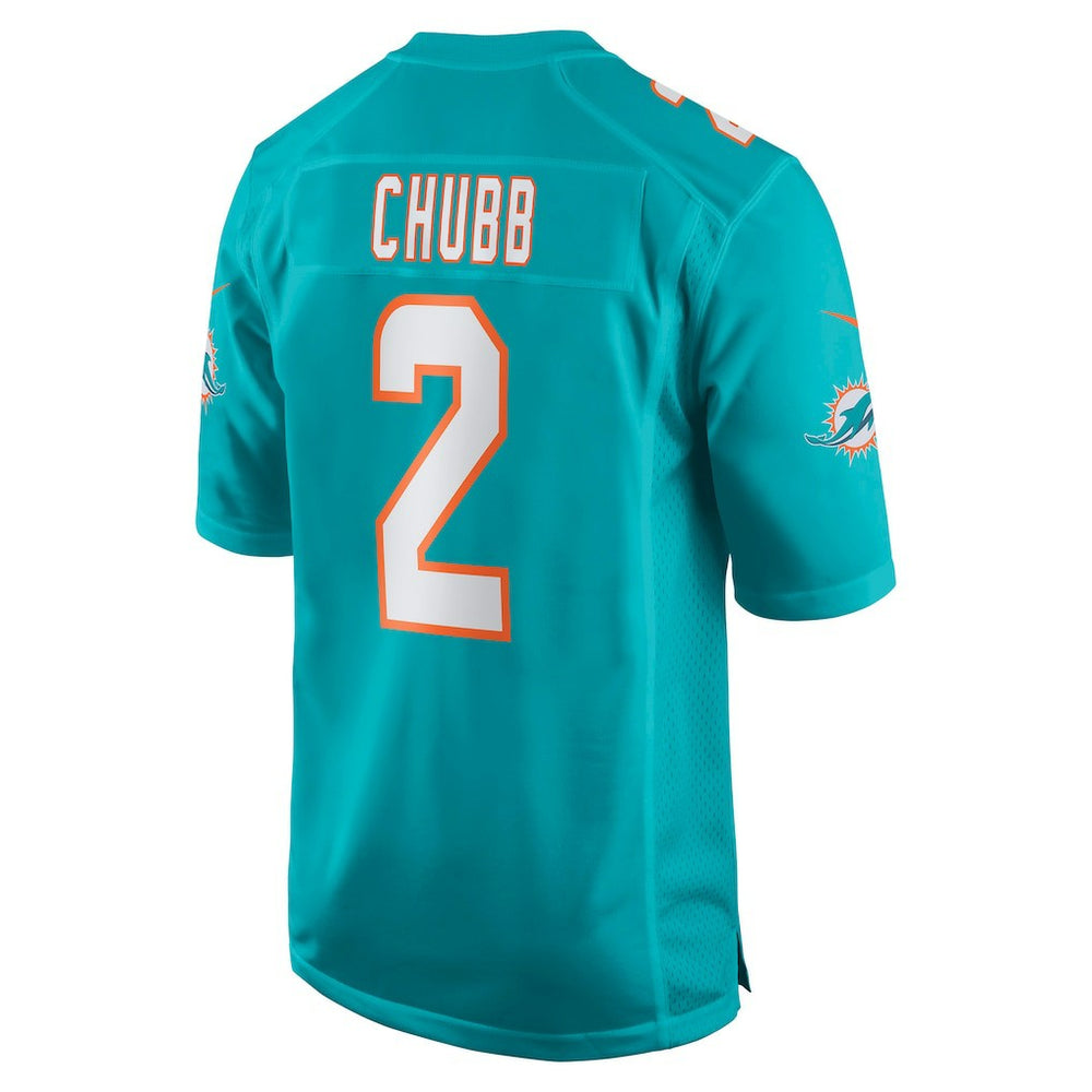 Bradley Chubb Miami Dolphins Game Player Jersey Aqua