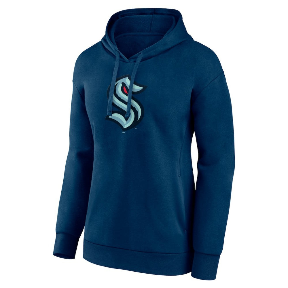 NHL Seattle Kraken Women's Primary Logo Pullover Hoodie - Deep Sea Blue