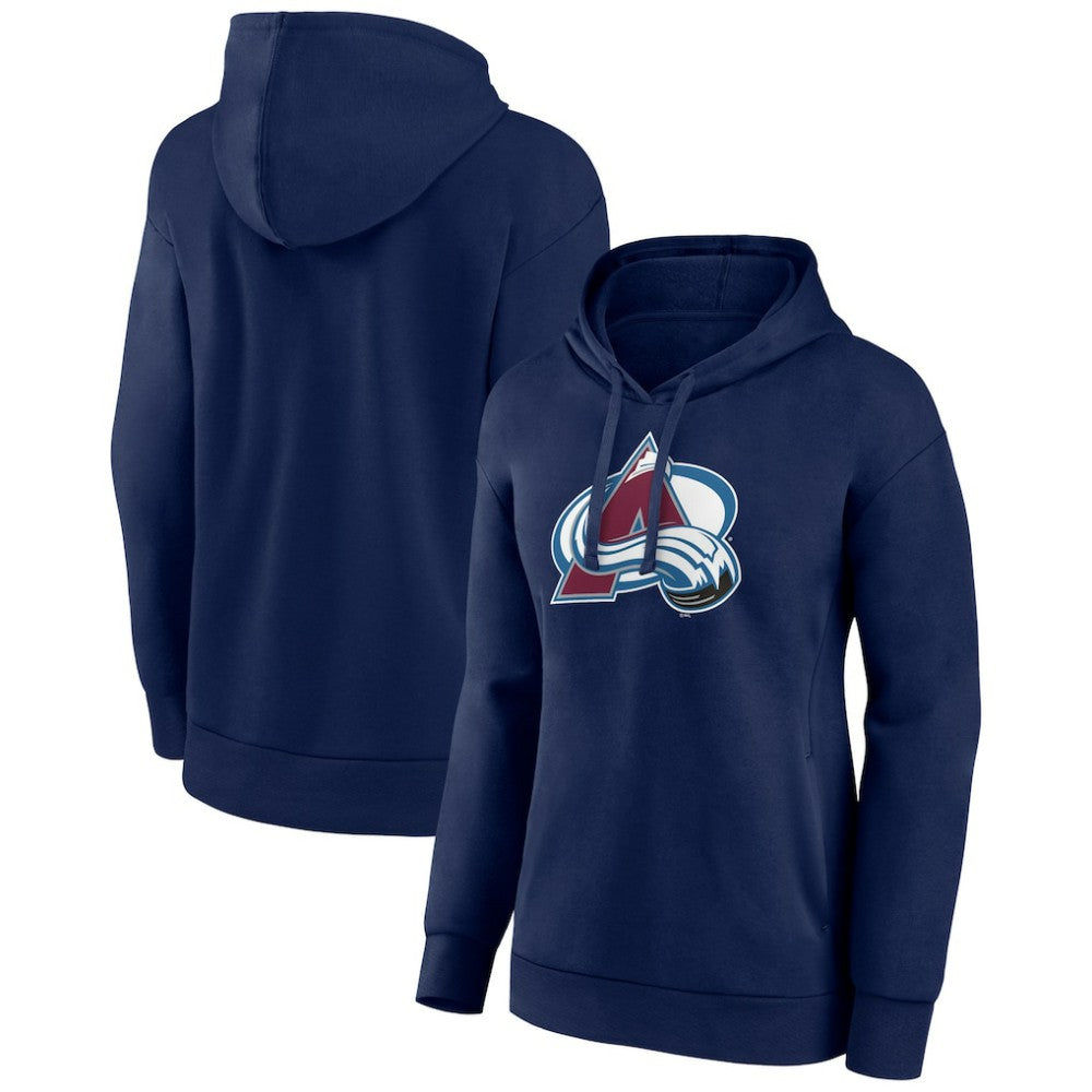 NHL Colorado Avalanche Women's Primary Logo Pullover Hoodie - Navy