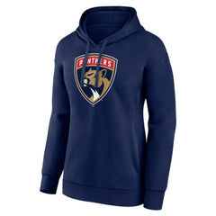 NHL Florida Panthers Women's Primary Logo Pullover Hoodie - Navy