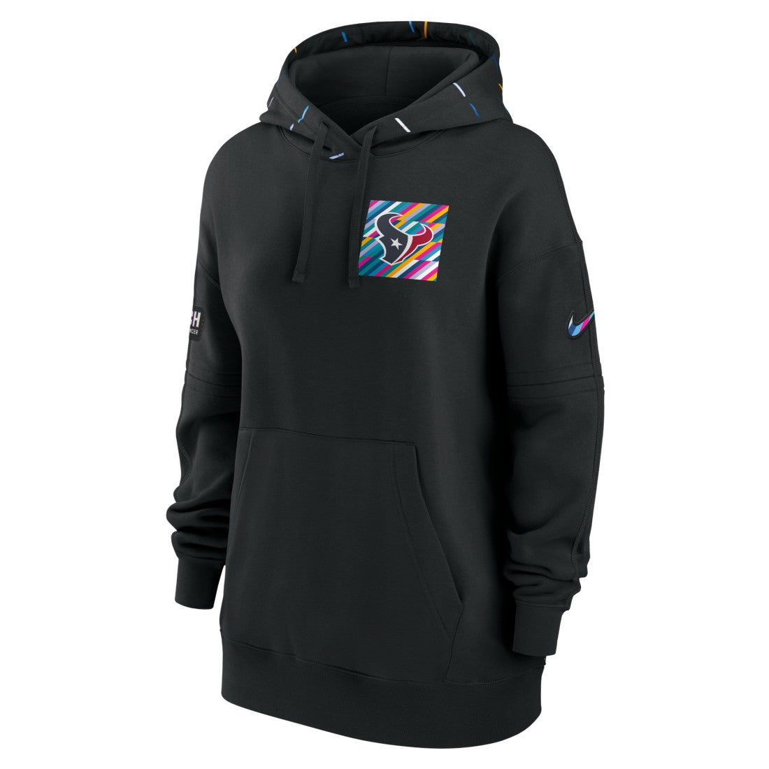 Houston Texans Women's 2023 NFL Crucial Catch Club Pullover Hoodie Black