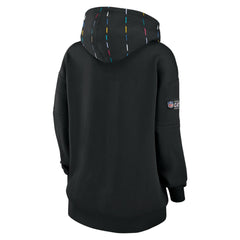 Houston Texans Women's 2023 NFL Crucial Catch Club Pullover Hoodie Black