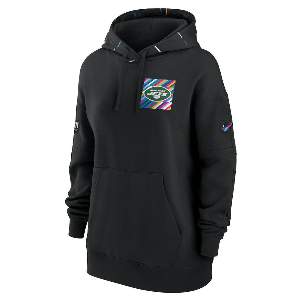 New York Jets Women's 2023 NFL Crucial Catch Club Pullover Hoodie Black