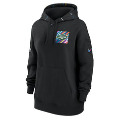 New York Jets Women's 2023 NFL Crucial Catch Club Pullover Hoodie Black