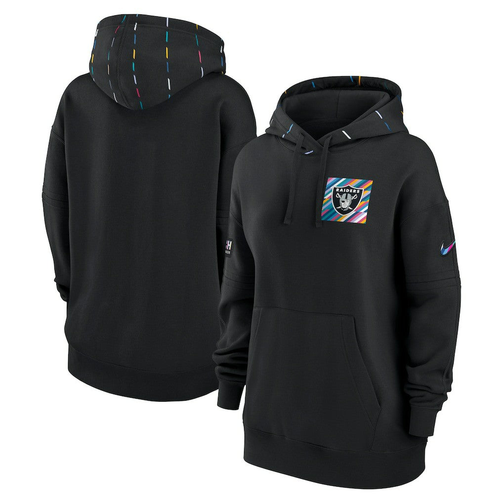 Las Vegas Raiders Women's 2023 NFL Crucial Catch Club Pullover Hoodie Black