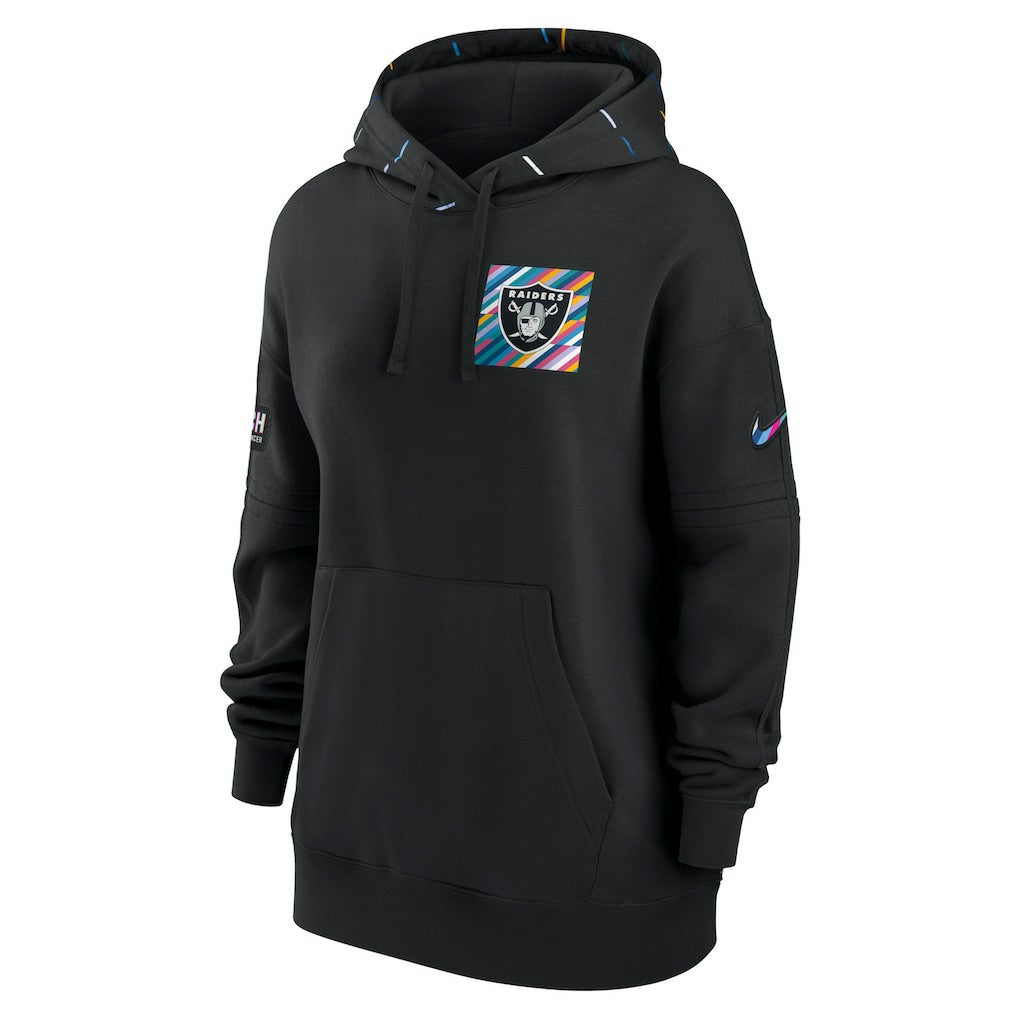 Las Vegas Raiders Women's 2023 NFL Crucial Catch Club Pullover Hoodie Black