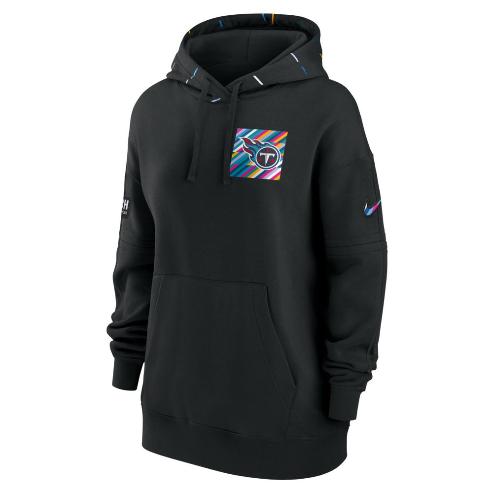 Tennessee Titans Women's 2023 NFL Crucial Catch Club Pullover Hoodie Black