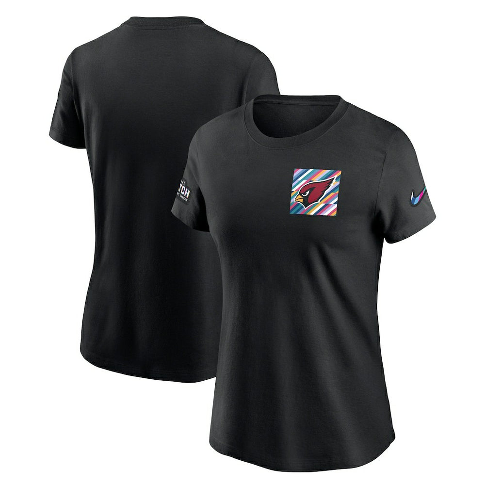 Arizona Cardinals Women's Crucial Catch Sideline Tri-Blend T-Shirt Black