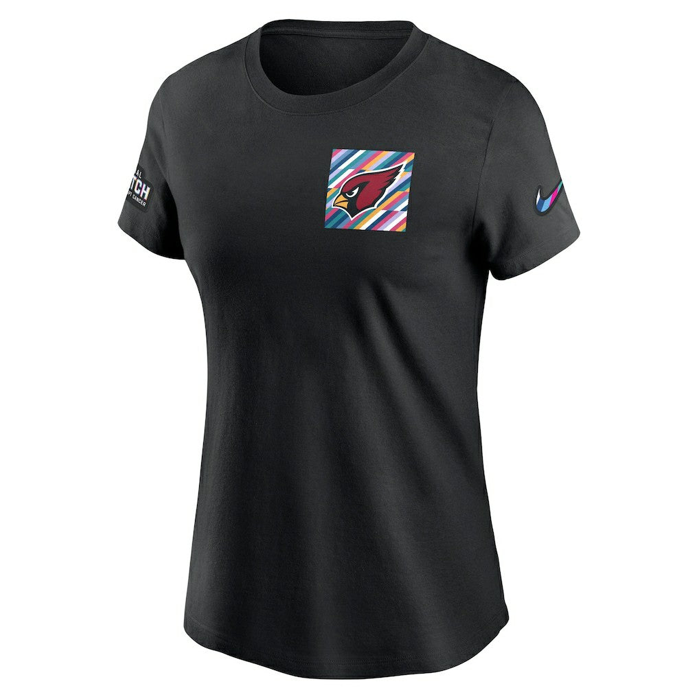 Arizona Cardinals Women's Crucial Catch Sideline Tri-Blend T-Shirt Black