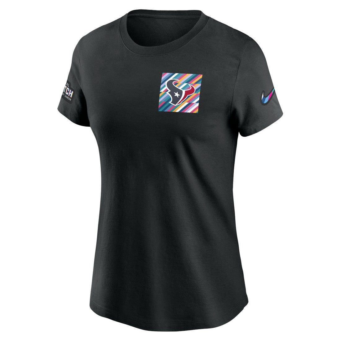Houston Texans Women's Crucial Catch Sideline Tri-Blend T-Shirt Black