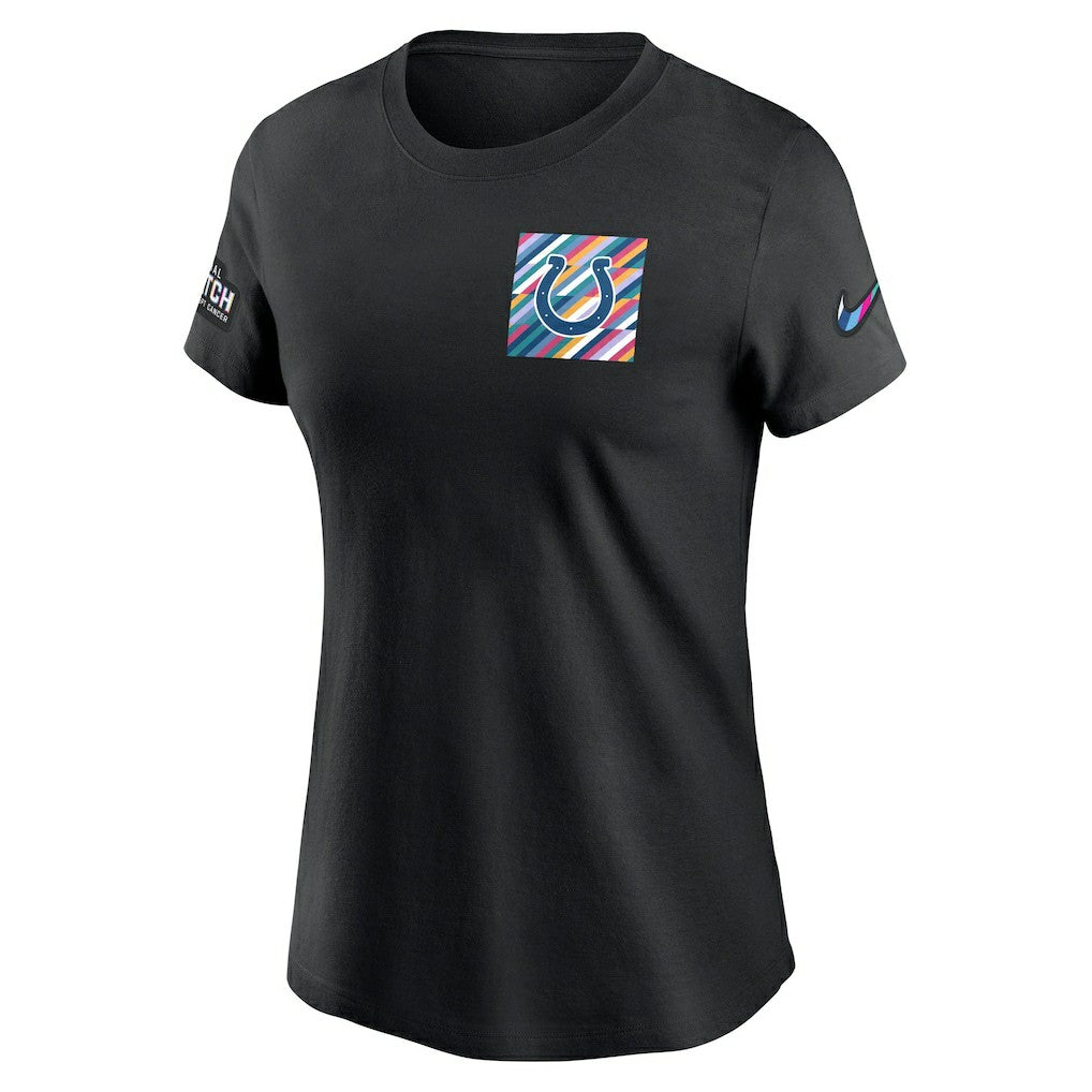 Indianapolis Colts Women's Crucial Catch Sideline Tri-Blend T-Shirt Black