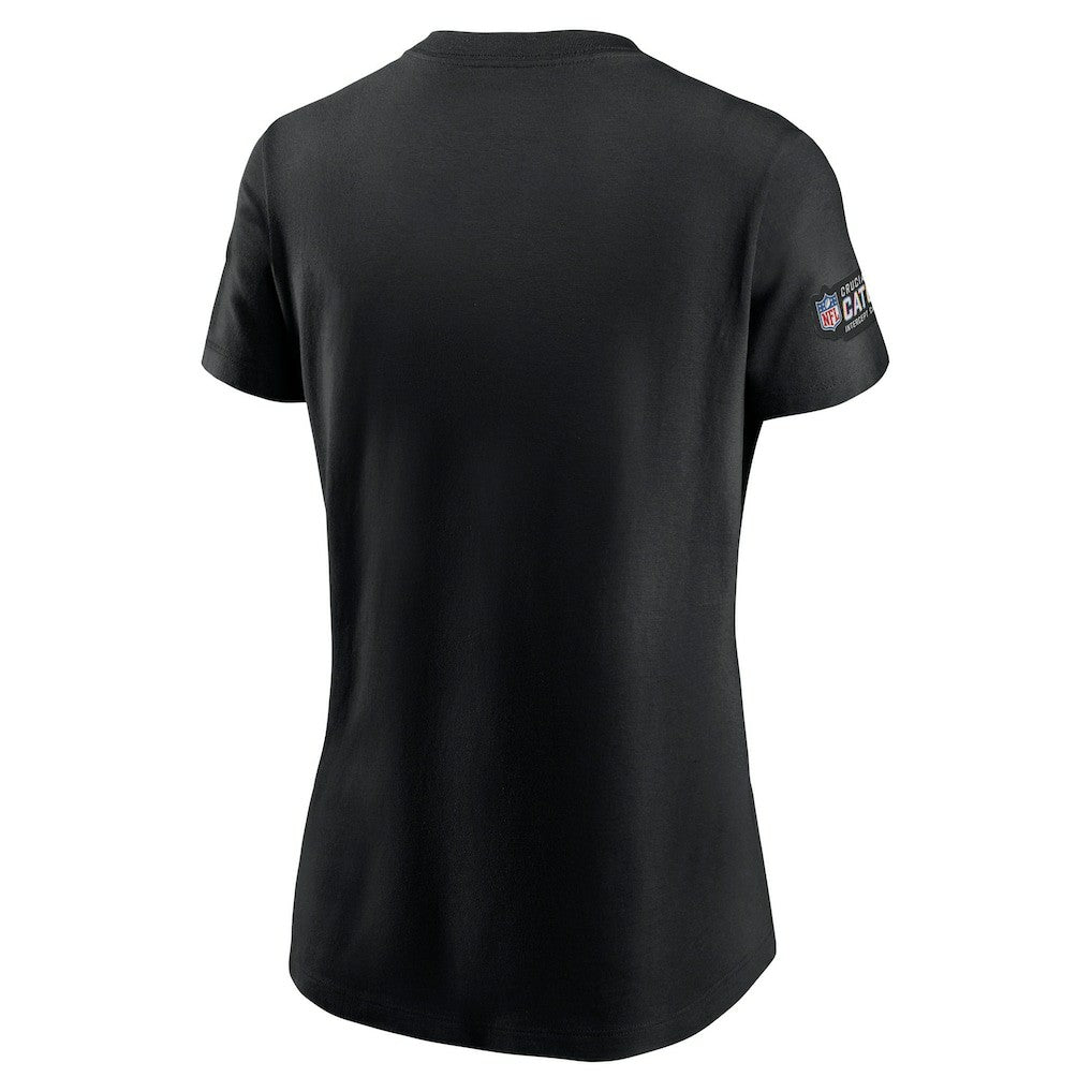 Indianapolis Colts Women's Crucial Catch Sideline Tri-Blend T-Shirt Black
