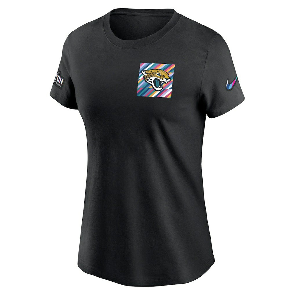 Jacksonville Jaguars Women's Crucial Catch Sideline Tri-Blend T-Shirt Black