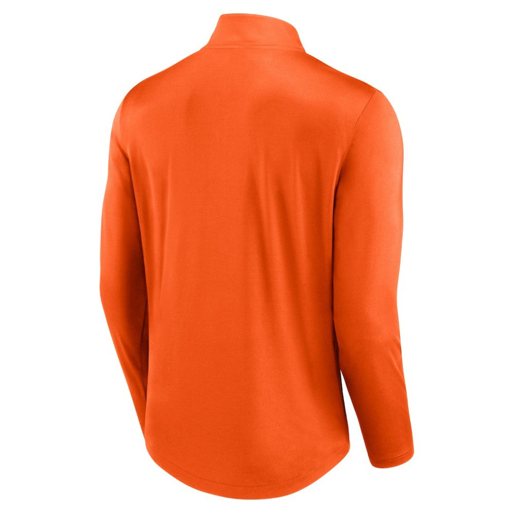 NHL Philadelphia Flyers Fanatics Mock Neck Quarter-Zip Top - Orange