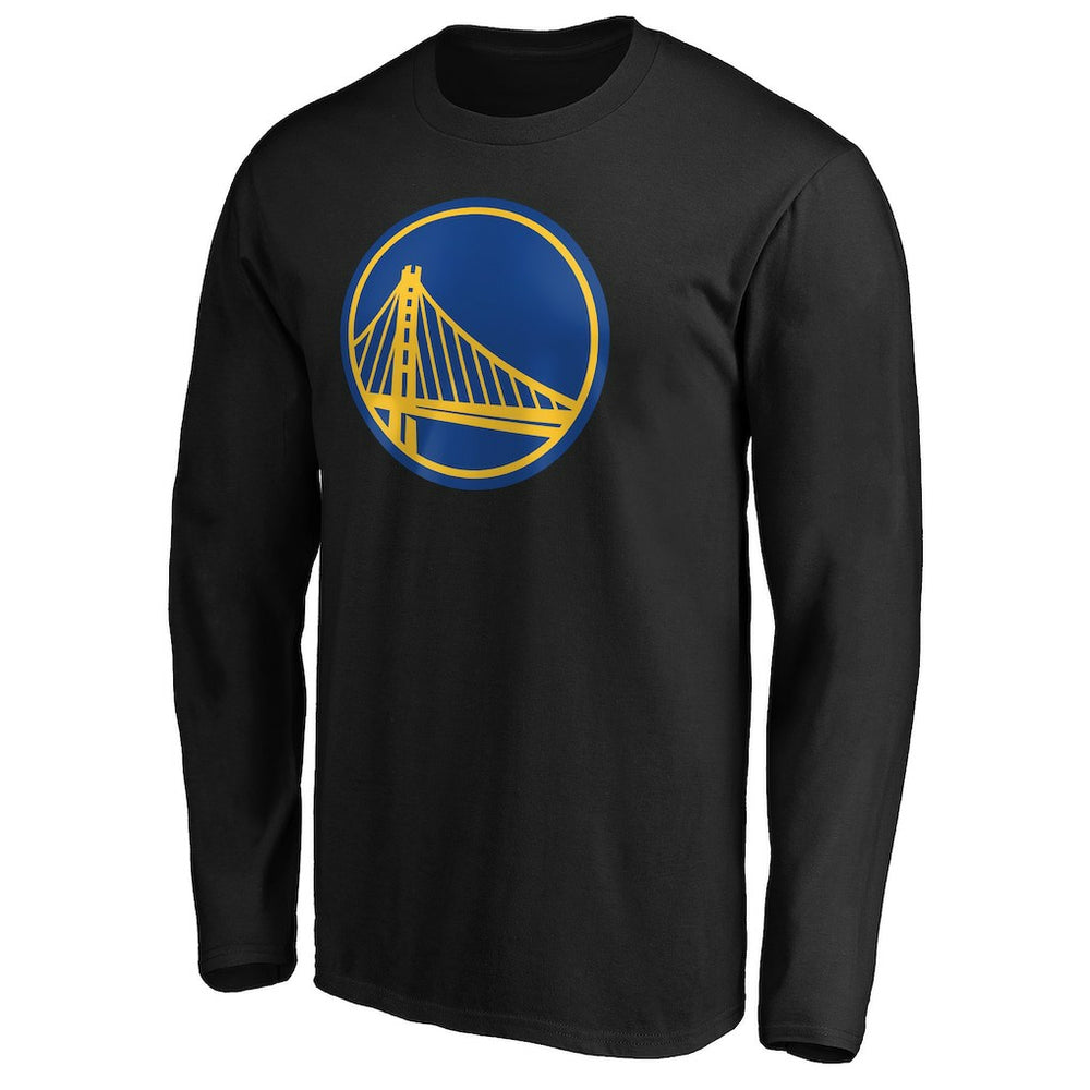 Golden State Warriors Primary Team Logo Long Sleeve T-Shirt Black