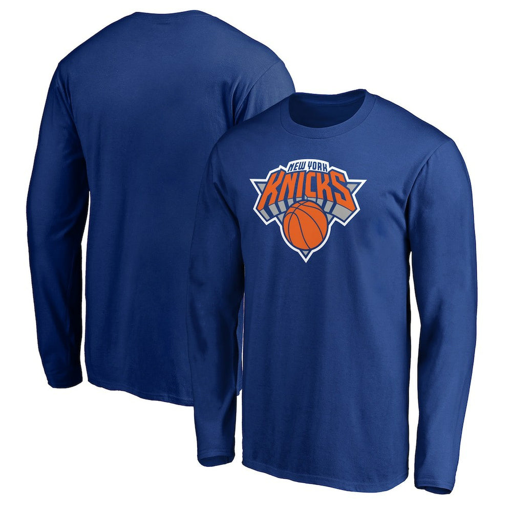 New York Knicks Primary Team Logo Long Sleeve T-Shirt Blue