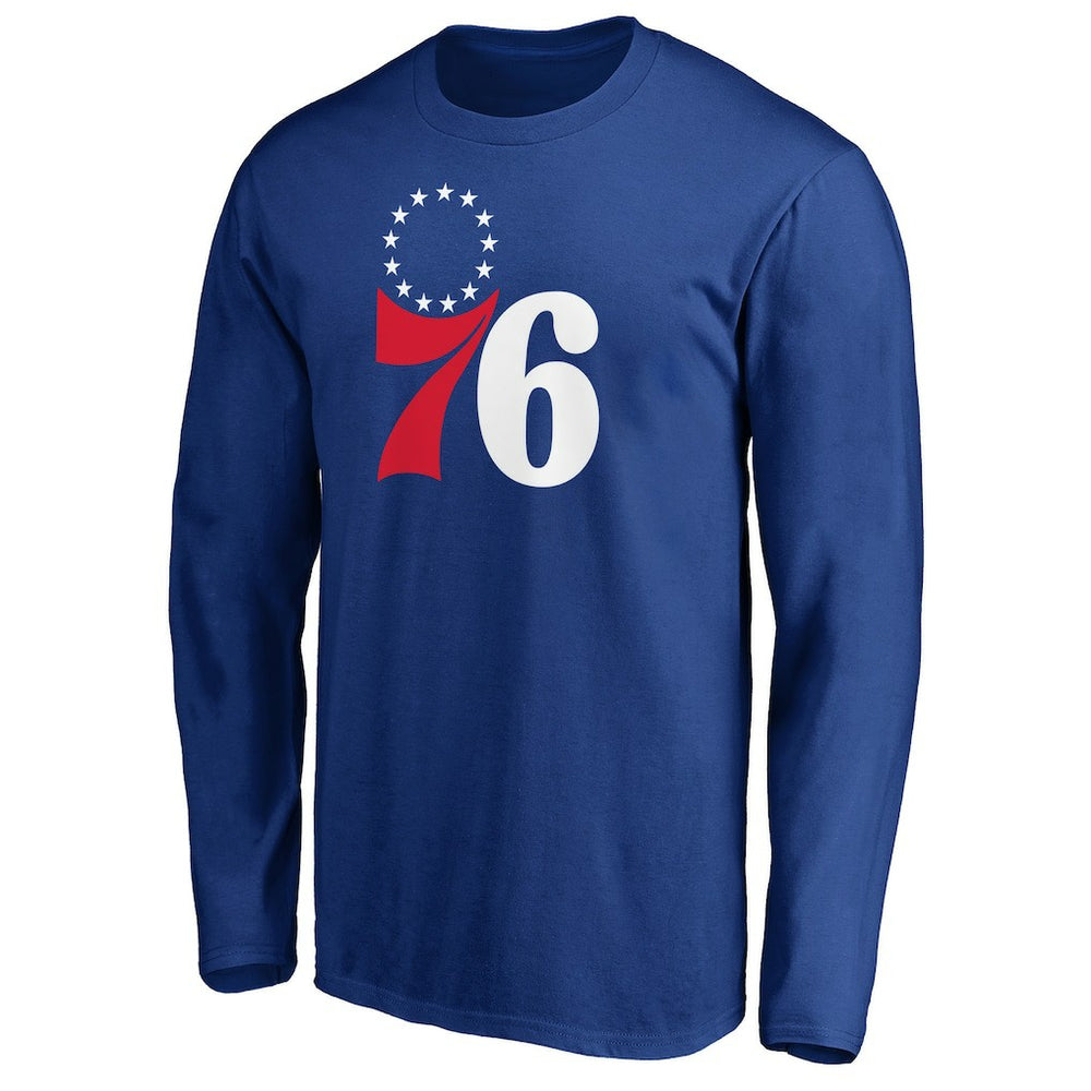 Philadelphia 76ers Primary Team Logo Long Sleeve T-Shirt Royal