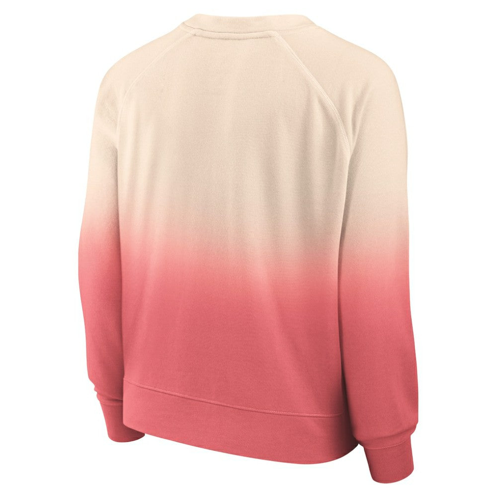 St. Louis Cardinals Fanatics Women's Luxe Lounge Arch Raglan Pullover Sweatshirt - Tan/Red Pullover
