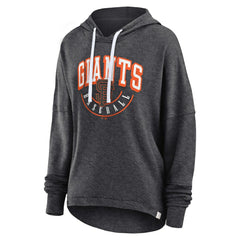 San Francisco Giants Fanatics Women's Luxe Pullover Hoodie - Heather Charcoal Hoodies