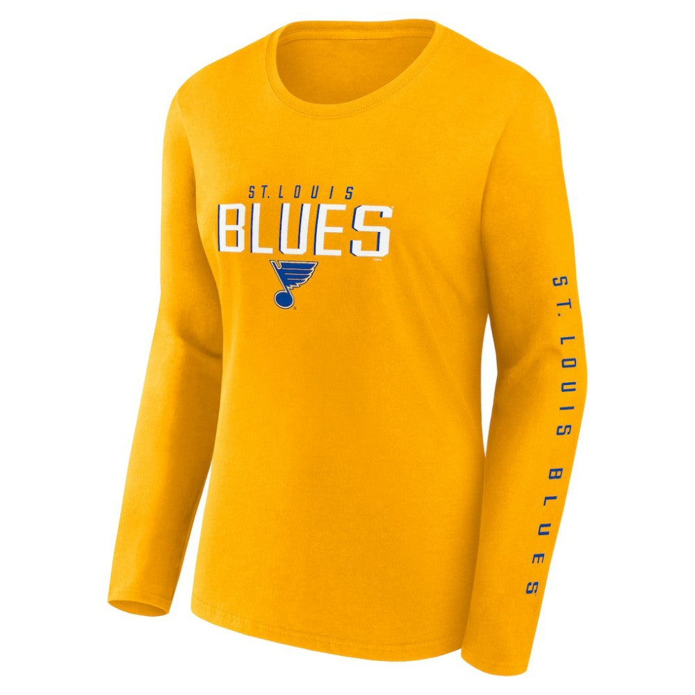 NHL St. Louis Blues Fanatics Women's Long and Short Sleeve Two-Pack T-Shirt Set - Blue