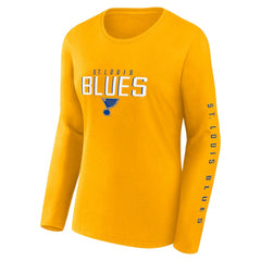 NHL St. Louis Blues Fanatics Women's Long and Short Sleeve Two-Pack T-Shirt Set - Blue